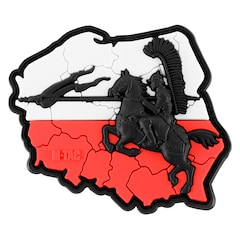 M-Tac Husaria 3D PVC Black White Red patch