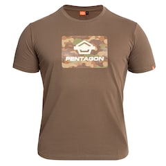 Koszulka T-Shirt Pentagon Ageron "Spot Camo" - Coyote
