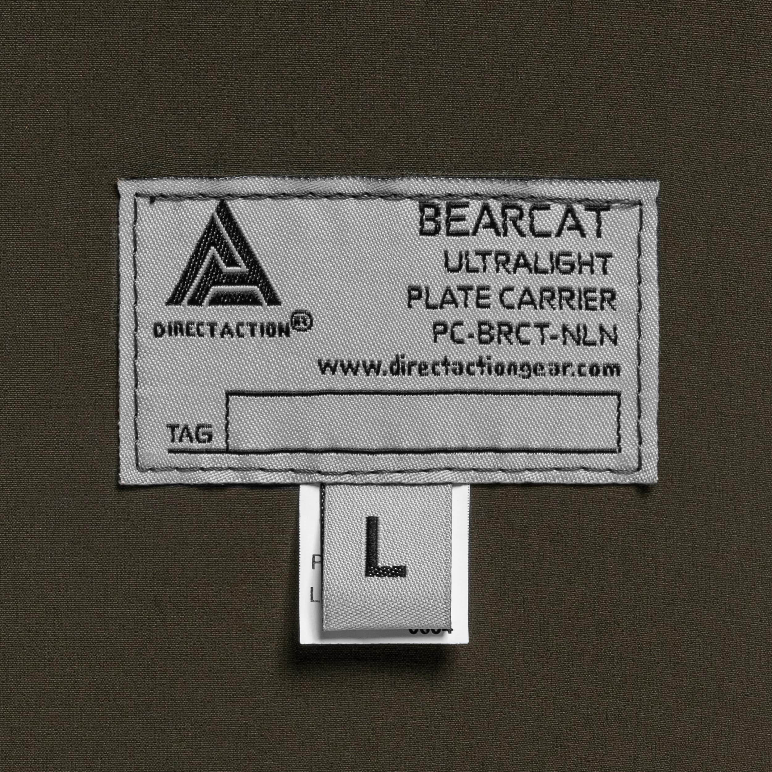 Kamizelka taktyczna Direct Action Bearcat Ultralight Plate Carrier Ranger Green - na płyty rozmiar L