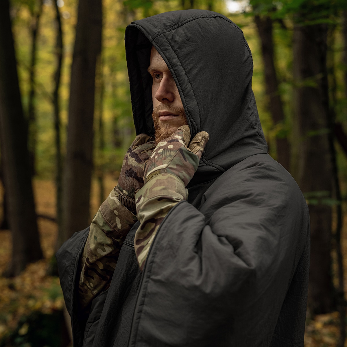 Пончо Helikon-Tex Swagman Roll Climashield Apex з функцією спального мішка - Shadow Grey