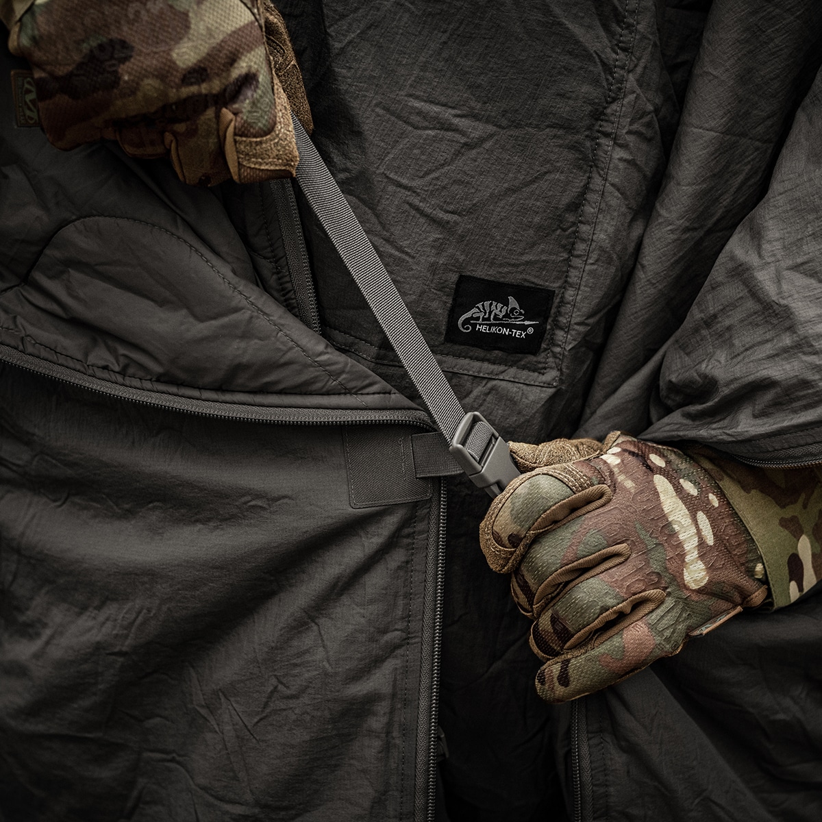 Пончо Helikon-Tex Swagman Roll Climashield Apex з функцією спального мішка - Shadow Grey