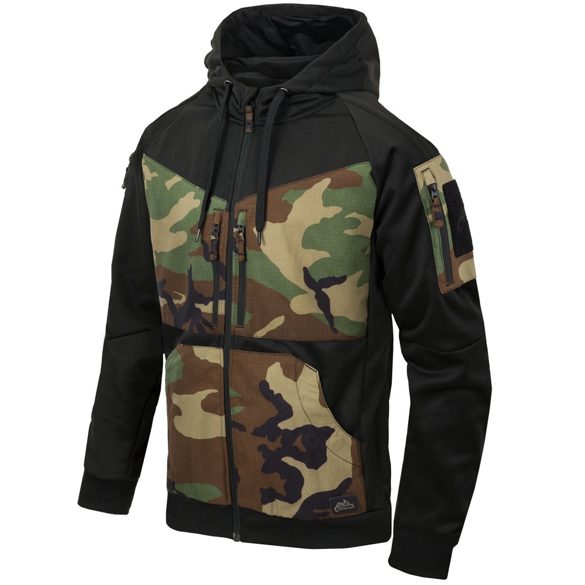 Кофта Helikon-Tex Rogue Hoodie - Black/US Woodland