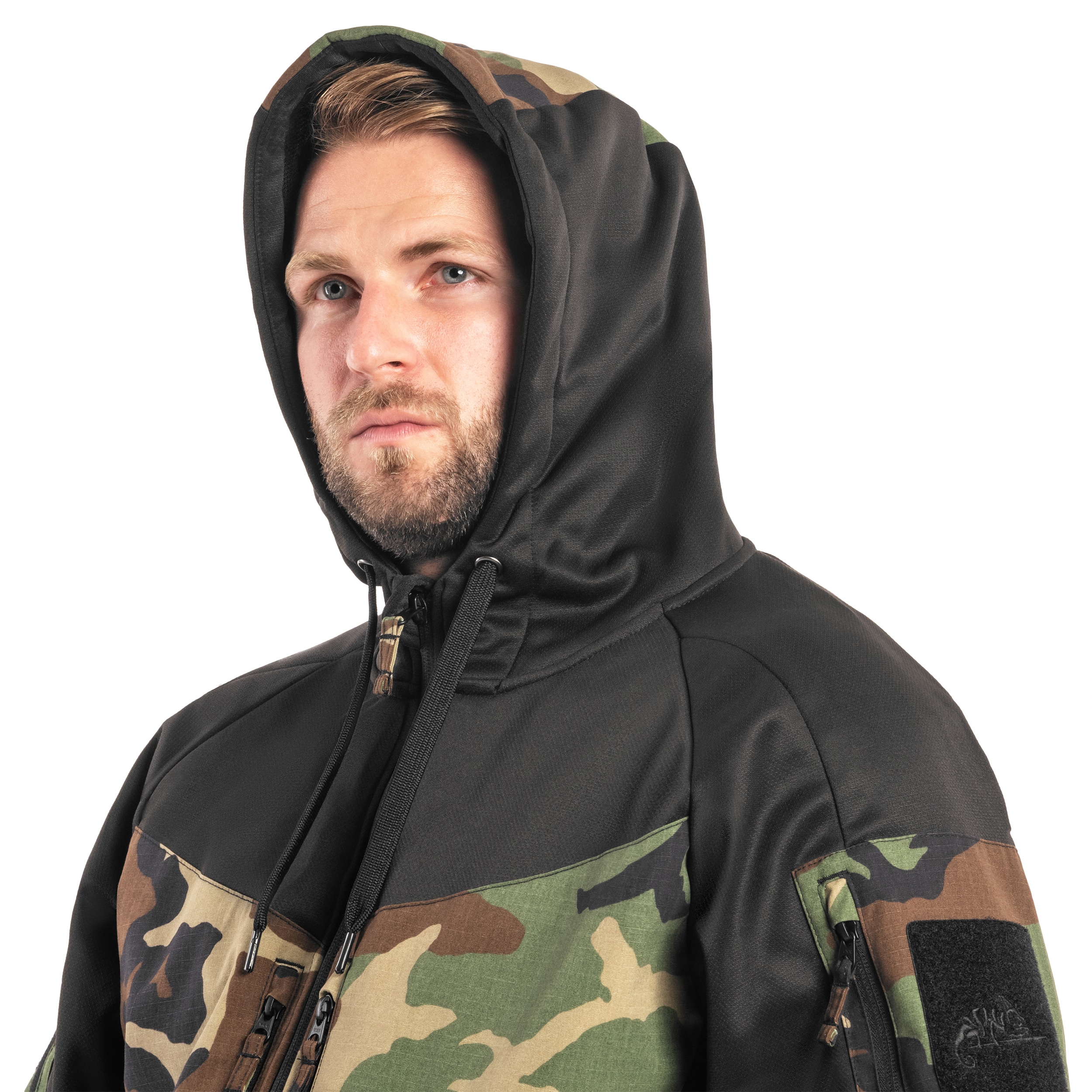 Кофта Helikon-Tex Rogue Hoodie - Black/US Woodland
