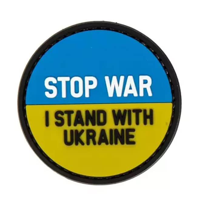 Нашивка Stop war - stand with Ukraine 