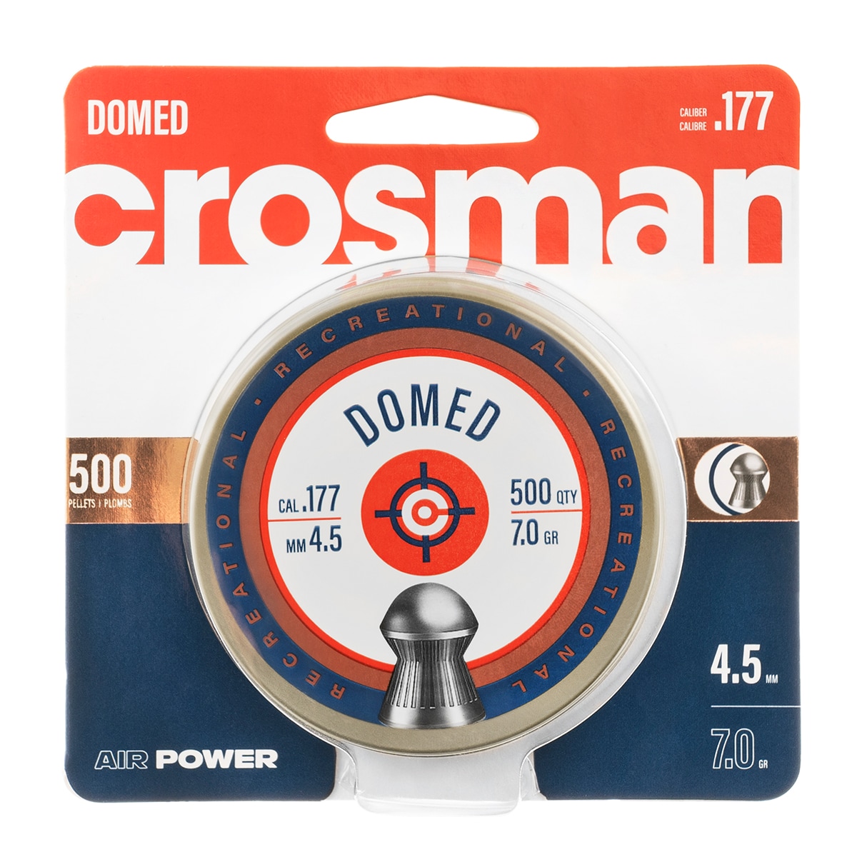 Кулі для дробовика Crosman Essential Domed 4,5 мм 500 шт.