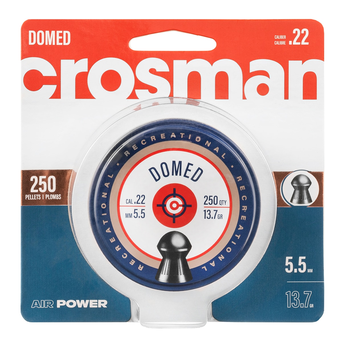 Śrut Crosman Essential Domed 5,5 mm 250 szt.