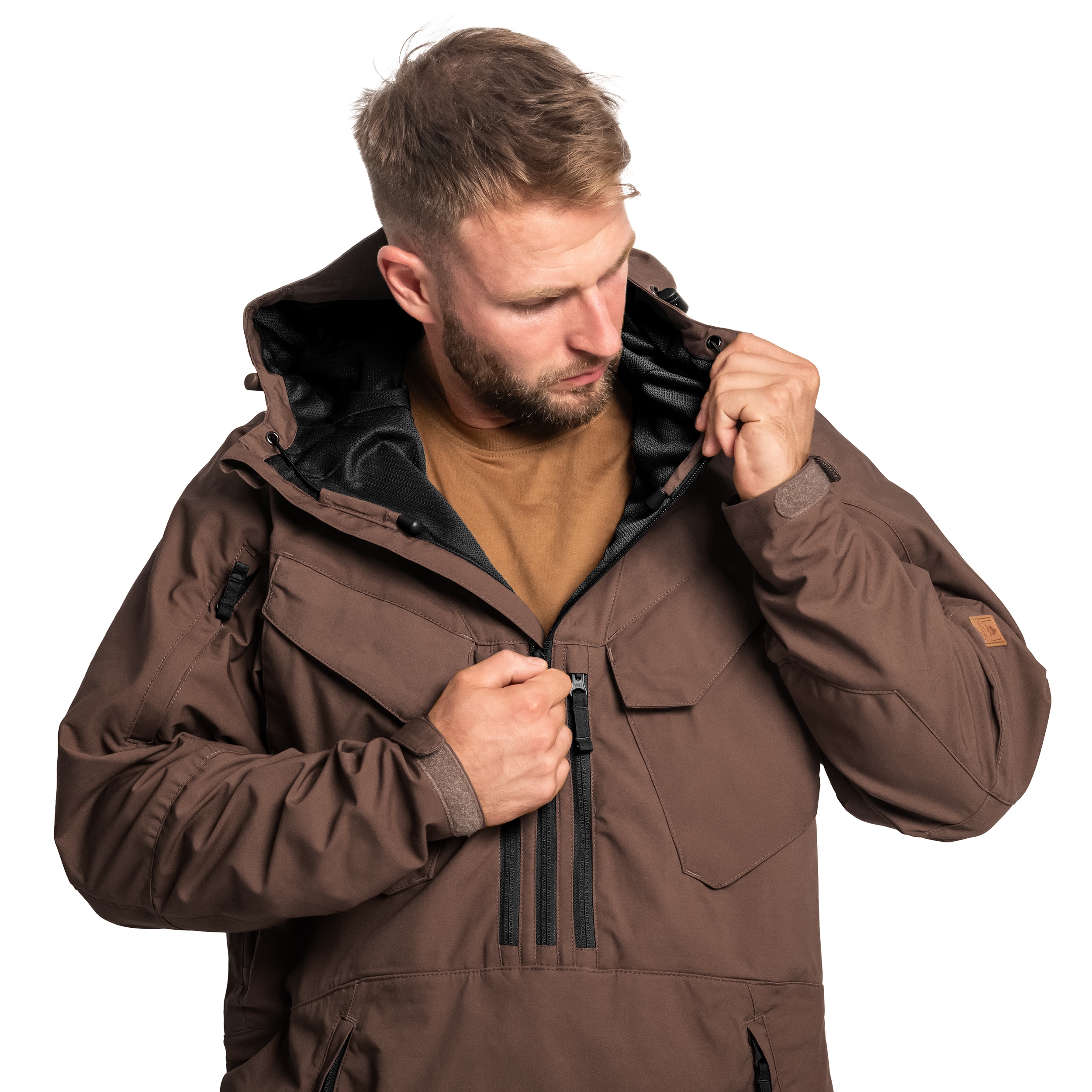 Kurtka Helikon-Tex Pilgrim Anorak - Earth Brown/Black