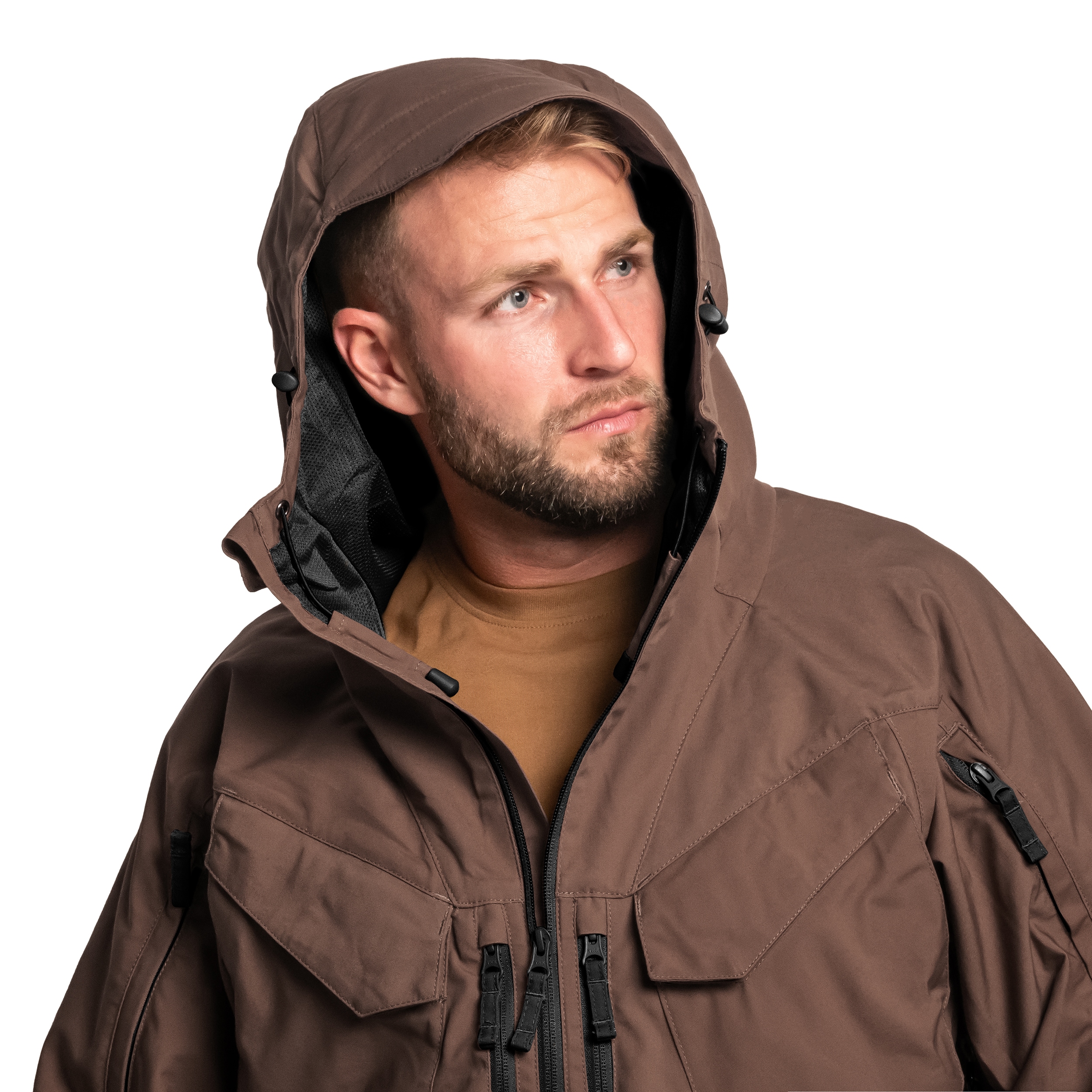 Kurtka Helikon-Tex Pilgrim Anorak - Earth Brown/Black