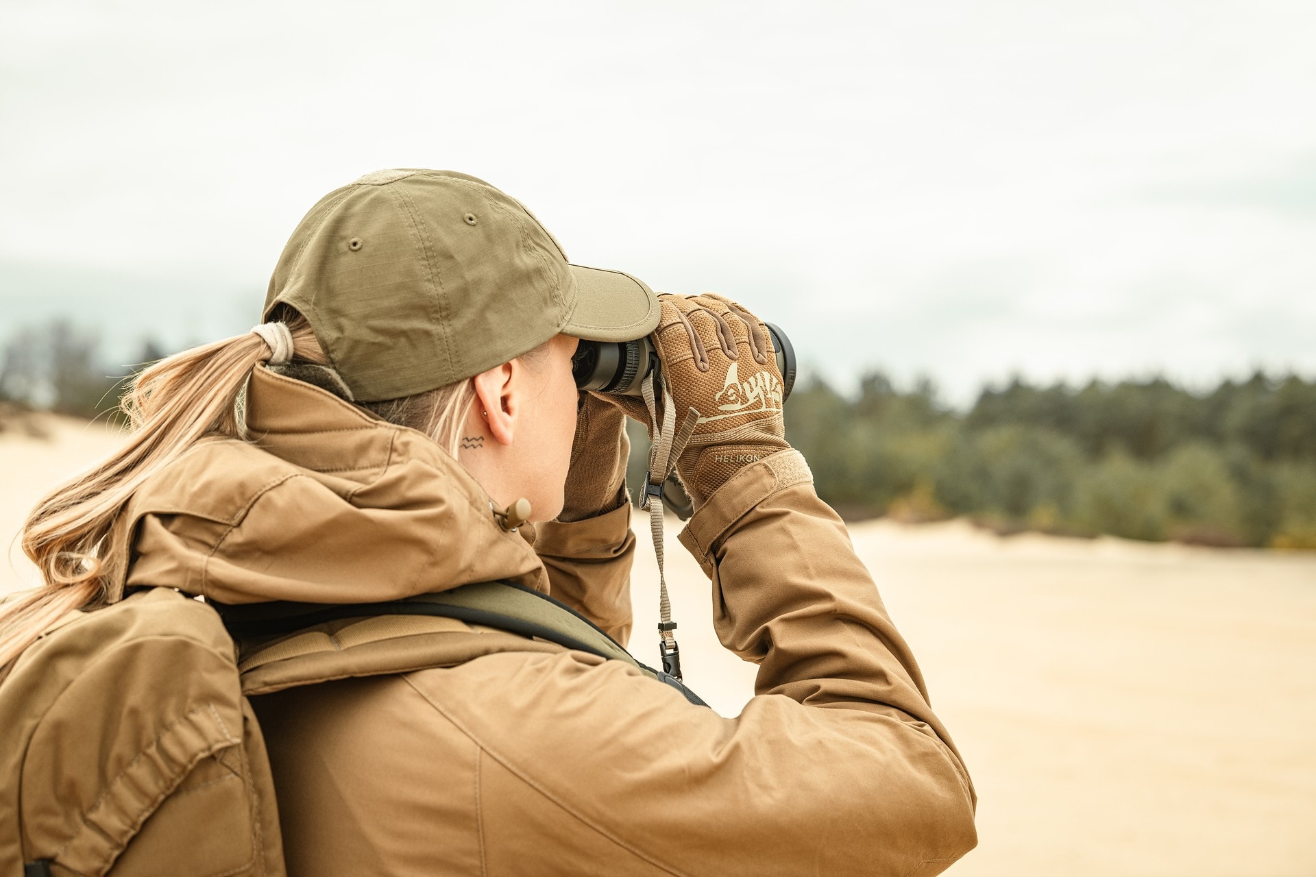 Czapka z daszkiem plus velcro Helikon-Tex Folding PolyCotton Rip-Stop - Coyote