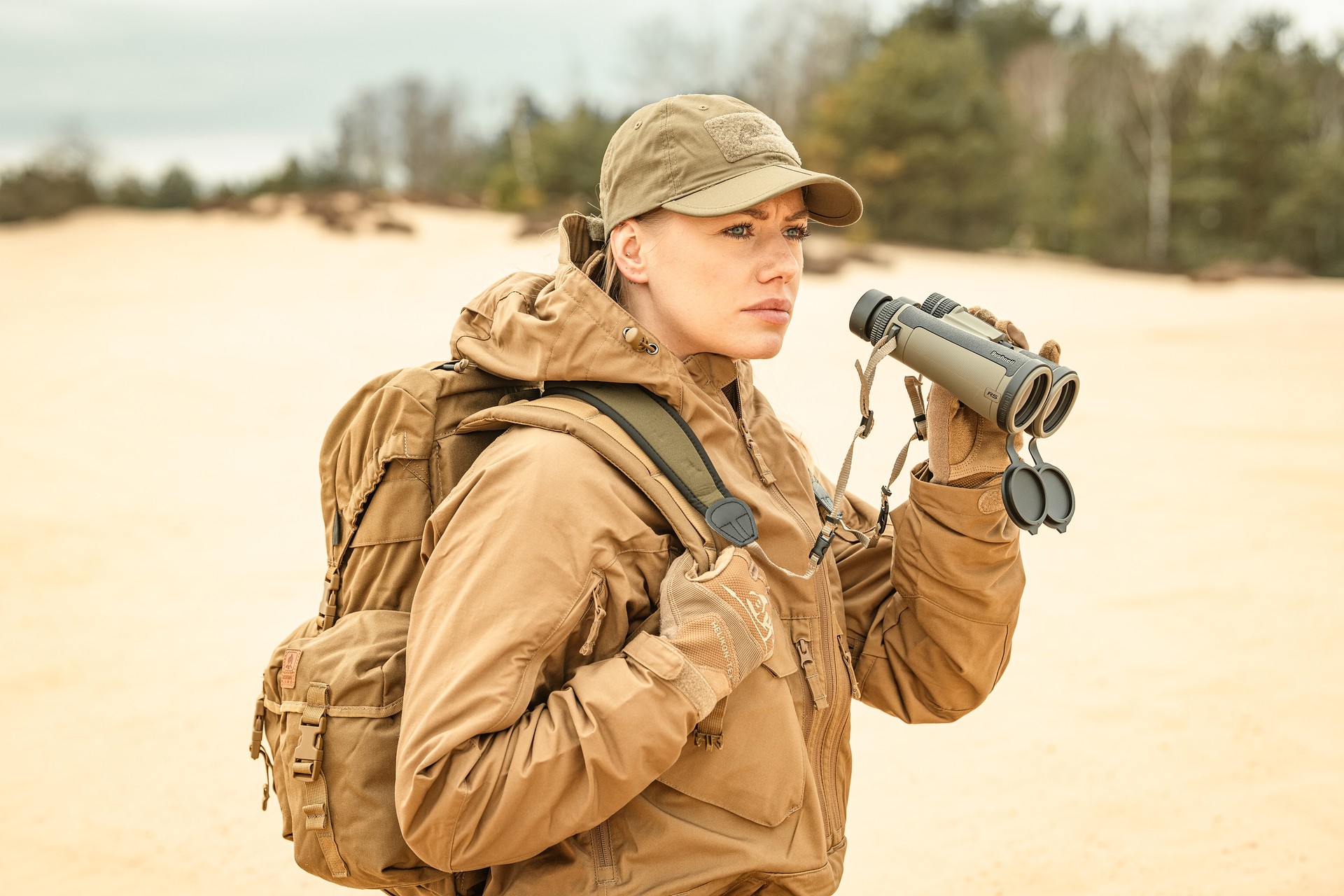 Czapka z daszkiem plus velcro Helikon-Tex Folding PolyCotton Rip-Stop - Coyote