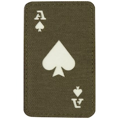 Naszywka fluorescencyjna M-Tac Ace Of Spades Laser Cut - Ranger Green/GID