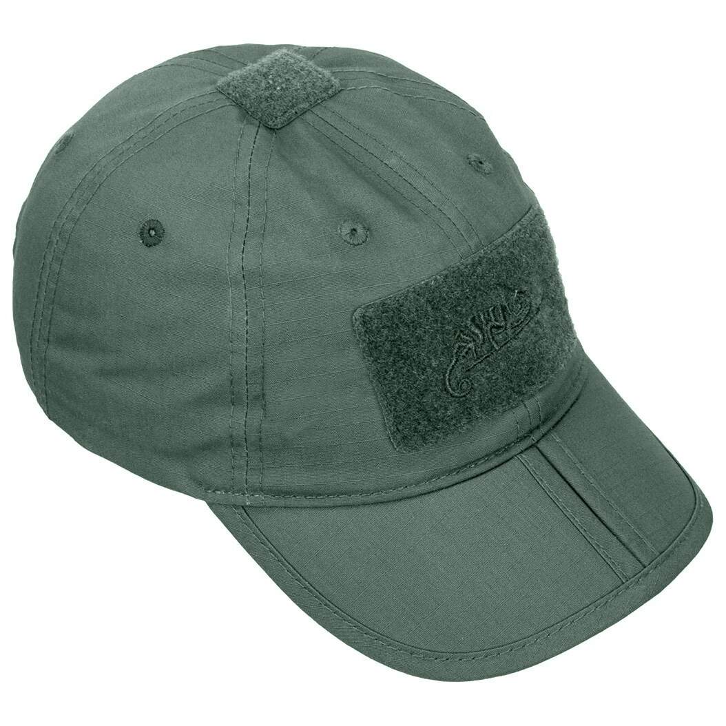Czapka z daszkiem plus velcro Helikon Folding PolyCotton Rip-Stop - Olive Drab