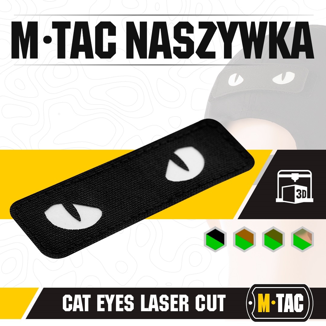 Naszywka M-Tac Cat Eyes - Black/GID
