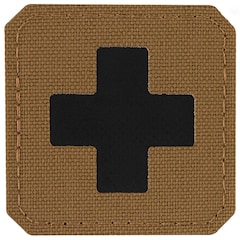 Naszywka medyczna M-Tac Medic Cross Laser Cut - Coyote/Black