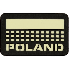 Naszywka M-Tac Flaga Poland Laser Cut - Black Luminate