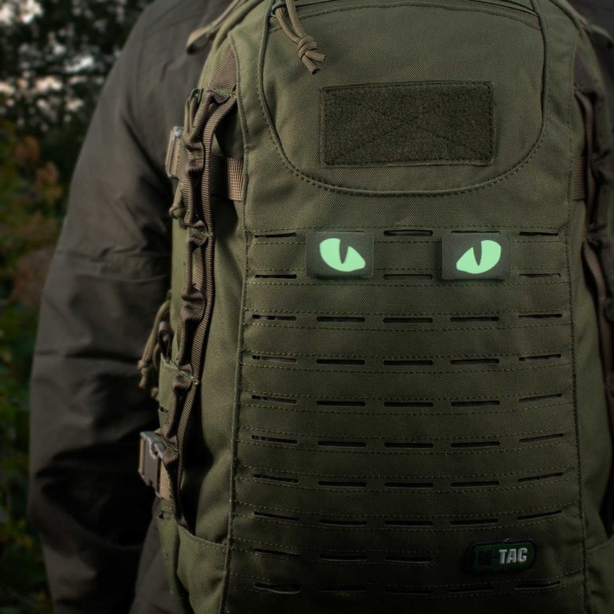 Naszywka M-Tac Tiger Eyes Laser Cut (para) - Ranger Green