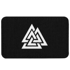 Naszywka M-Tac Valknut Laser Cut - Black Luminate