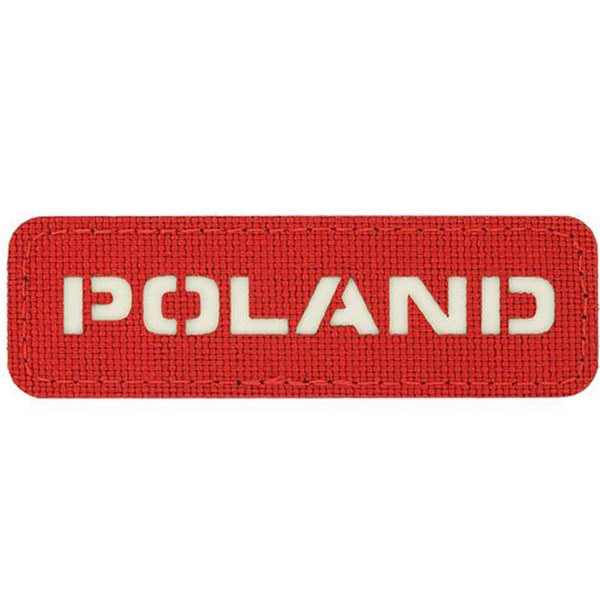 Бейдж M-Tac Poland Laser Cut - червоний/білий
