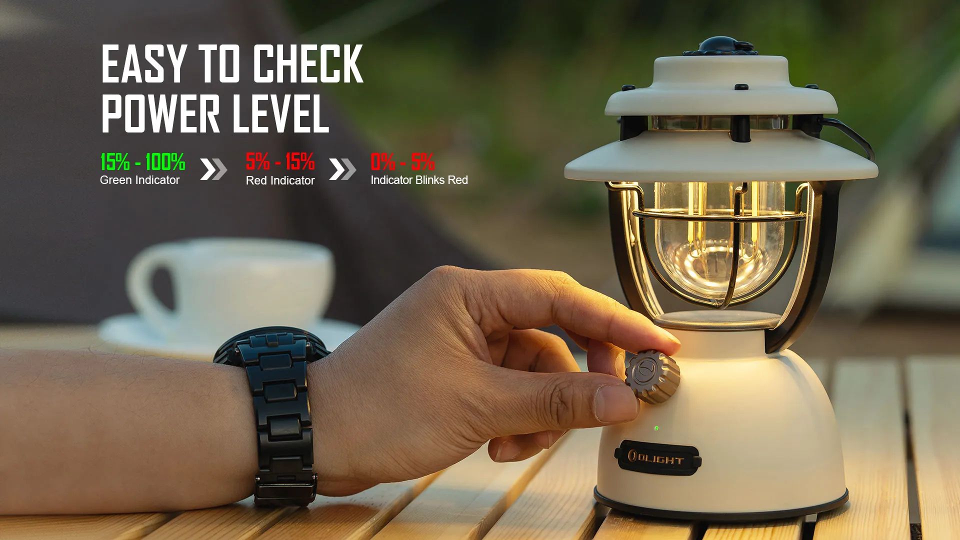 Lampa kempingowa Olight Olantern Classic 2 Pro Forest Green - 300 lumenów