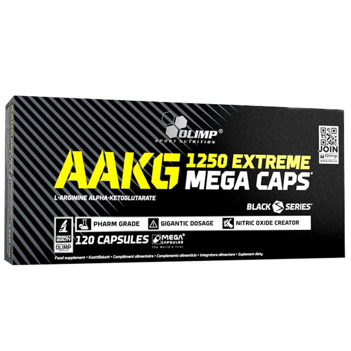 AAKG Olimp Sport Nutrition 1250 Extreme Mega Caps 30 kapsułek - suplement diety