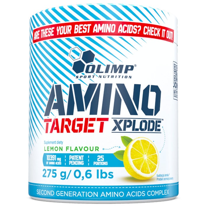 Aminokwasy II GEN Olimp Sport Nutrition Amino Target Xplode 275 g Cytryna - suplement diety