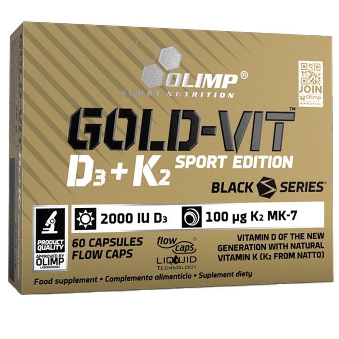 Дієтична добавка Olimp Sport Nutrition Gold-Vit D3+K2 Sport Edition - 60 капсул