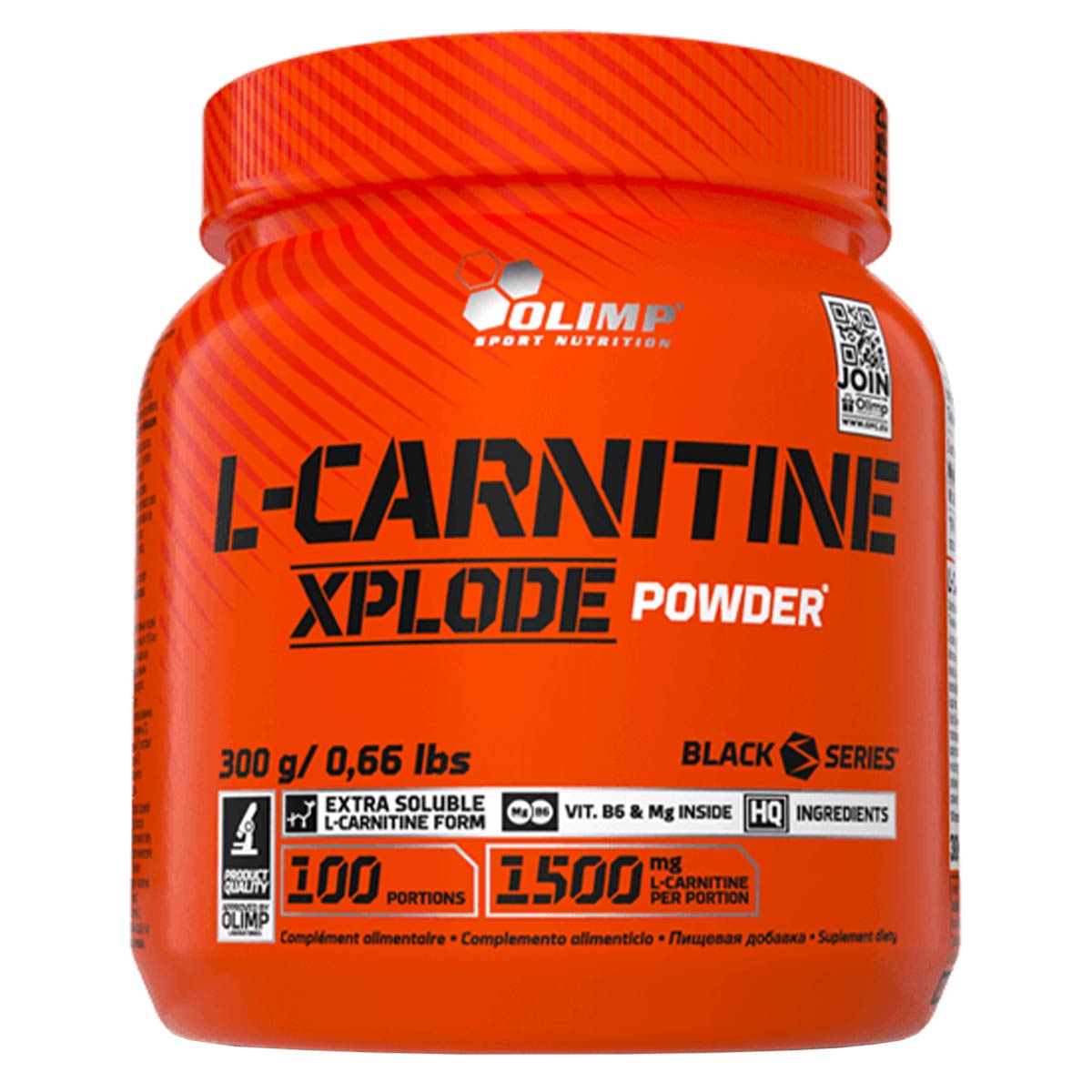 L-karnityna Olimp Sport Nutrition L-Carnitine Xplode Powder - 300 g - pomarańczowy - suplement diety