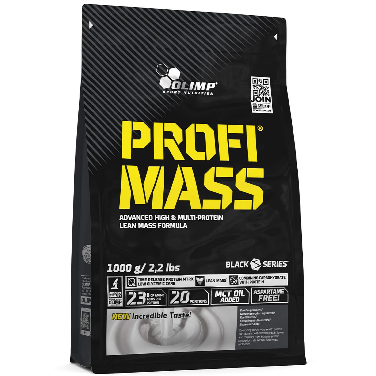 Білково-вуглеводна добавка Olimp Sport Nutrition Profi Mass - 1000 г - шоколад - дієтична добавка