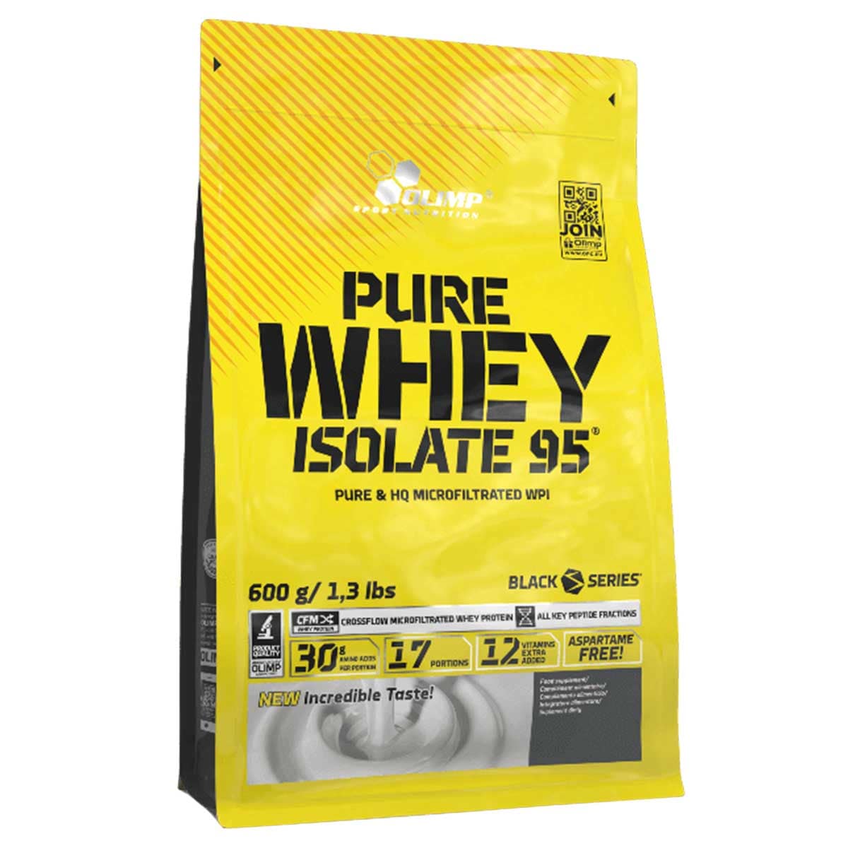 Протеїнова добавка Olimp Pure Whey Isolate 95 600 г ваніль - дієтична добавка