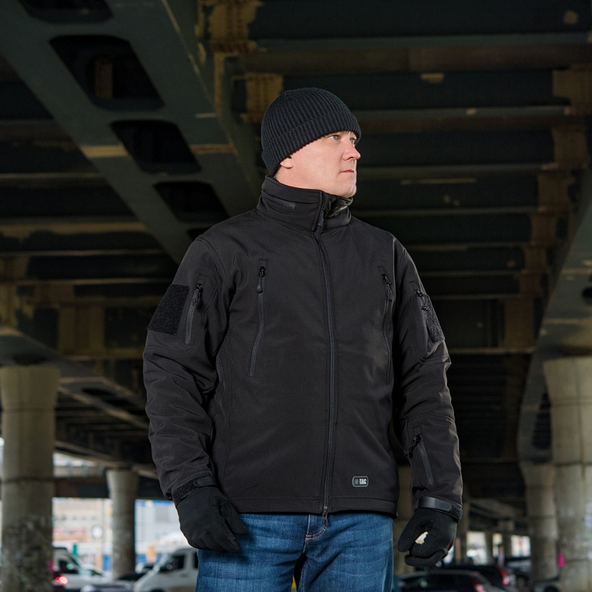 Куртка M-Tac Softshell з флісовою підкладкою - чорна