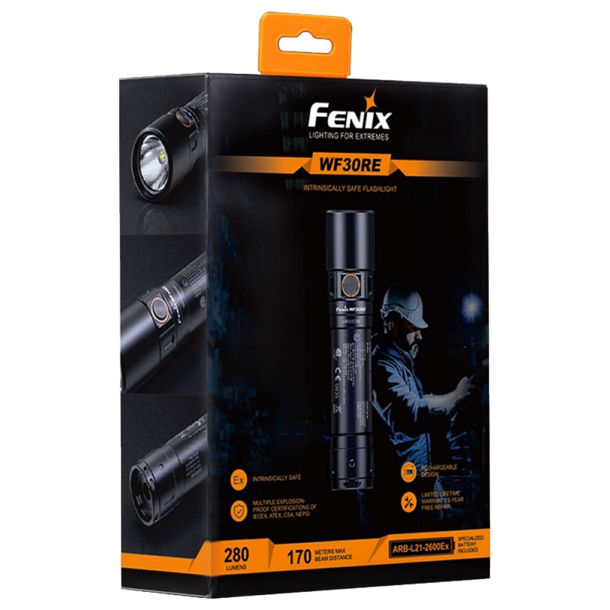 Latarka akumulatorowa Fenix WF30RE - 280 lumenów