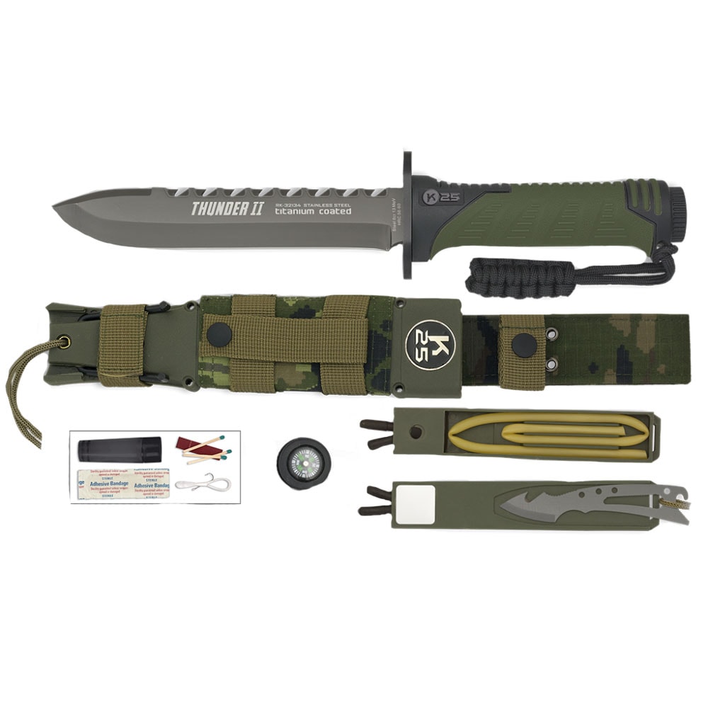 Nóż K25 32134 Thunder II - Green