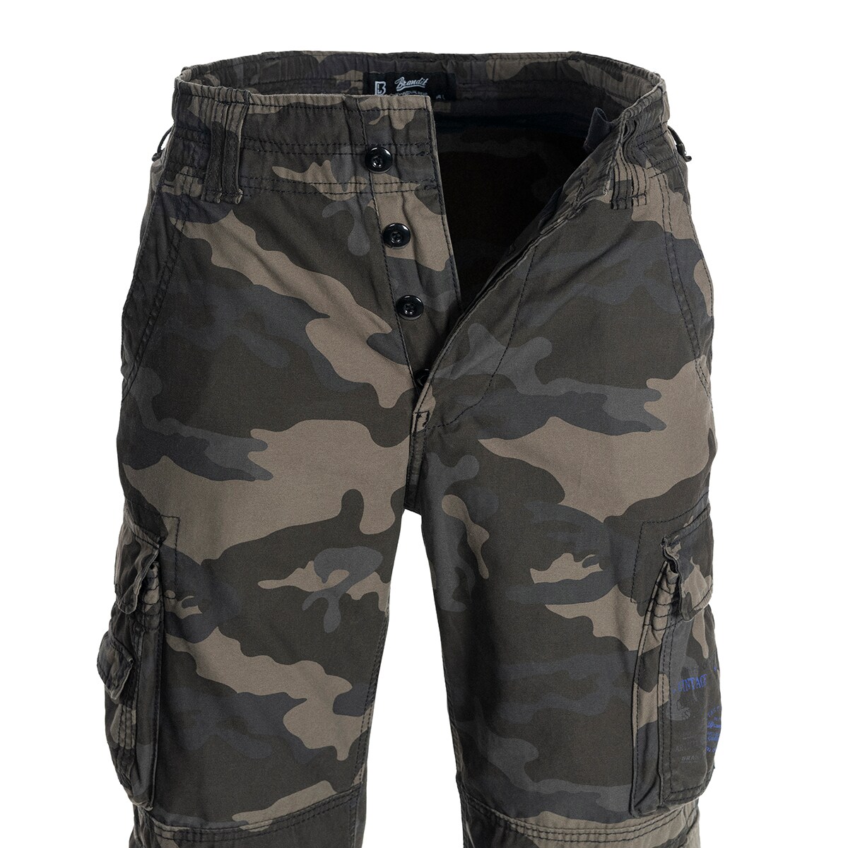 Spodnie wojskowe Brandit Pure Vintage Slim Fit Dark Camo