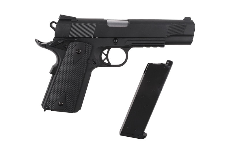 Тактичний пістолет GBB 1911 - чорний 