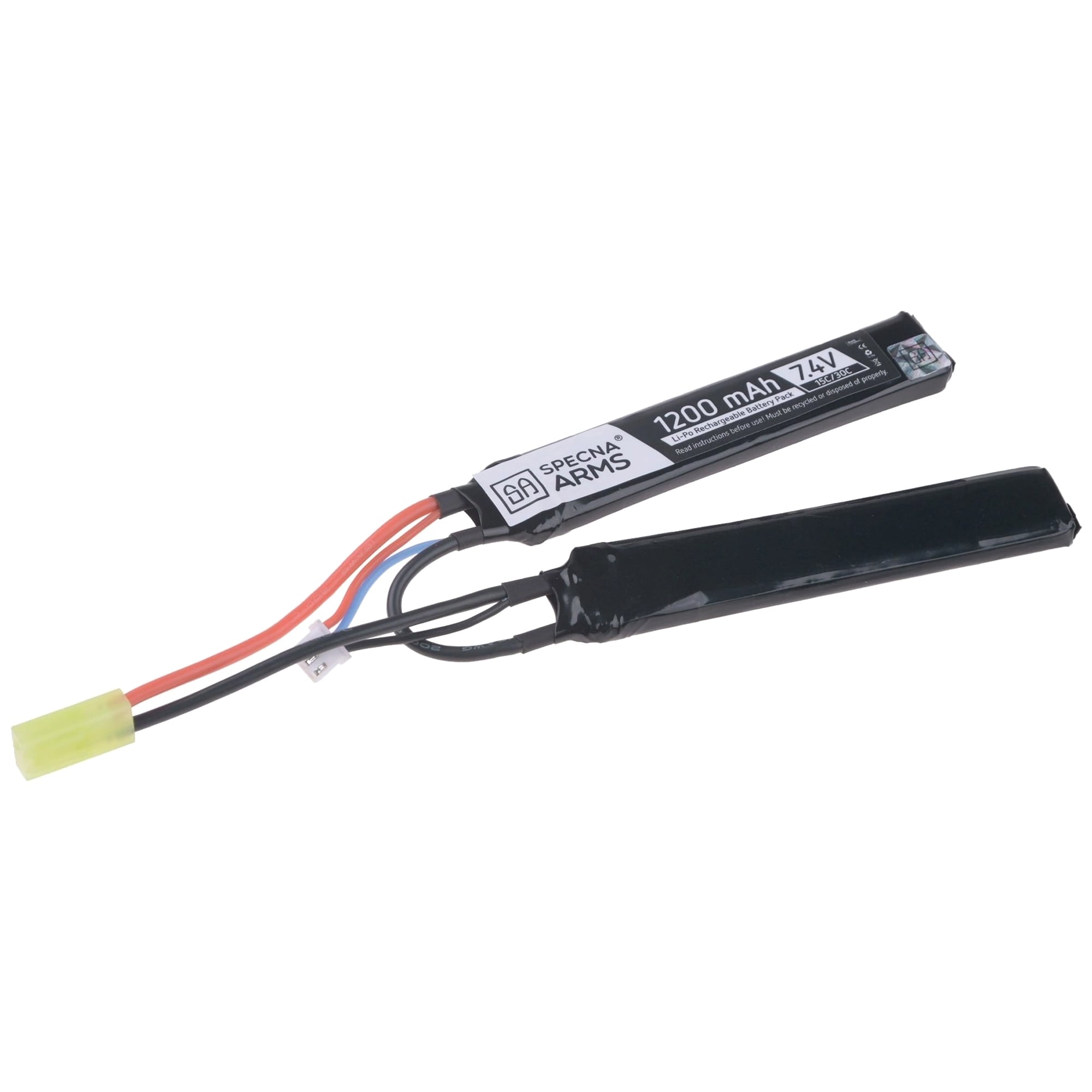 Акумулятор ASG Specna Arms Li-Po 7,4V 1200 mAh 15/30C - двохмодульний