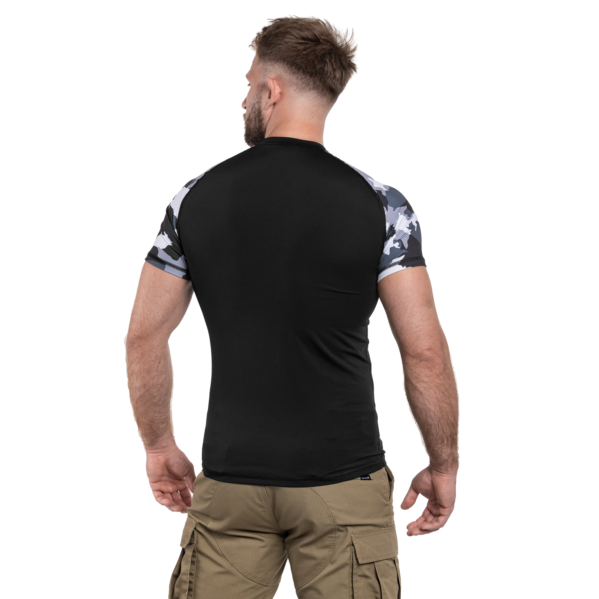 Koszulka termoaktywna Greg Tactical TC02 Short Sleeve - Camo/Black