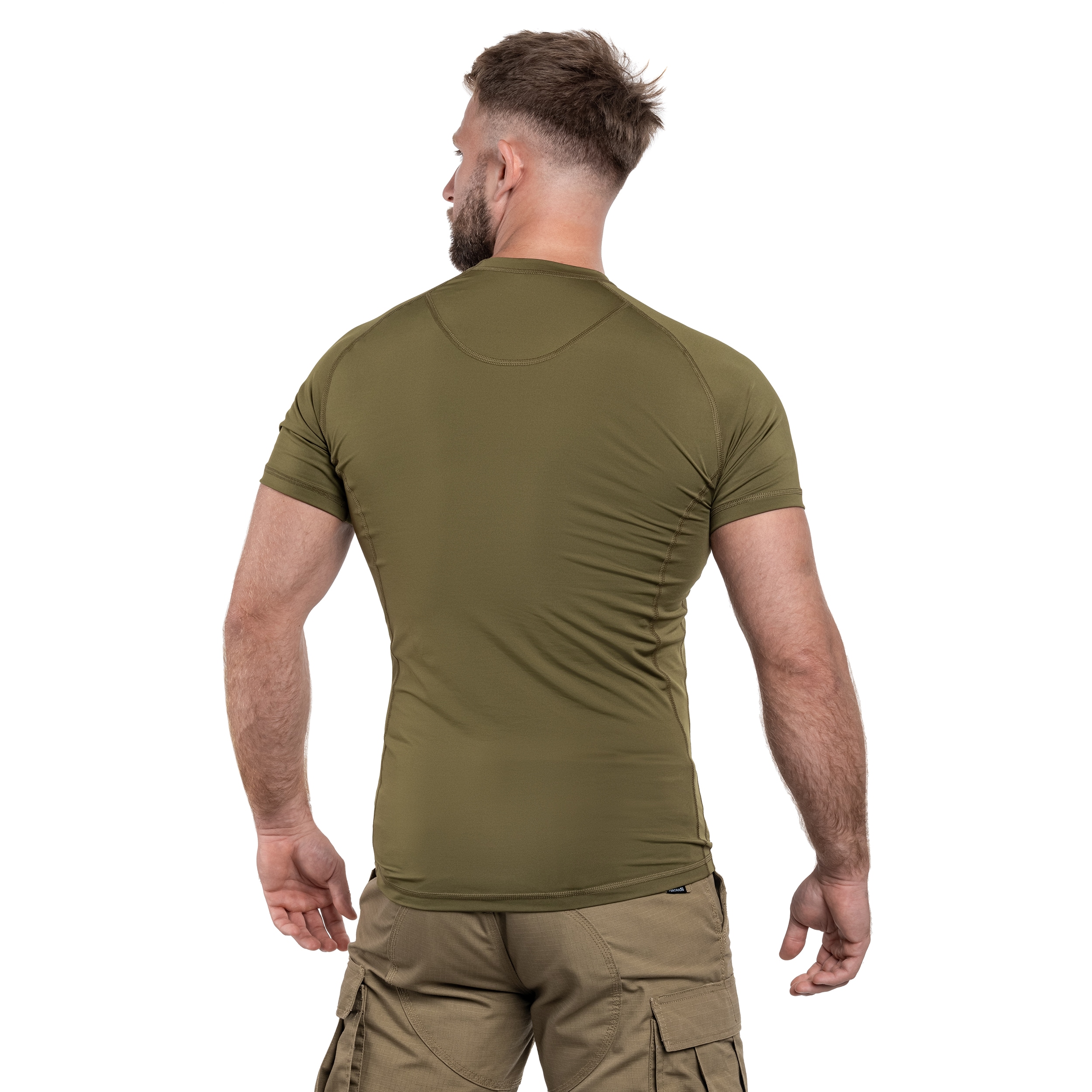 Koszulka termoaktywna Greg Tactical Short Sleeve - Khaki