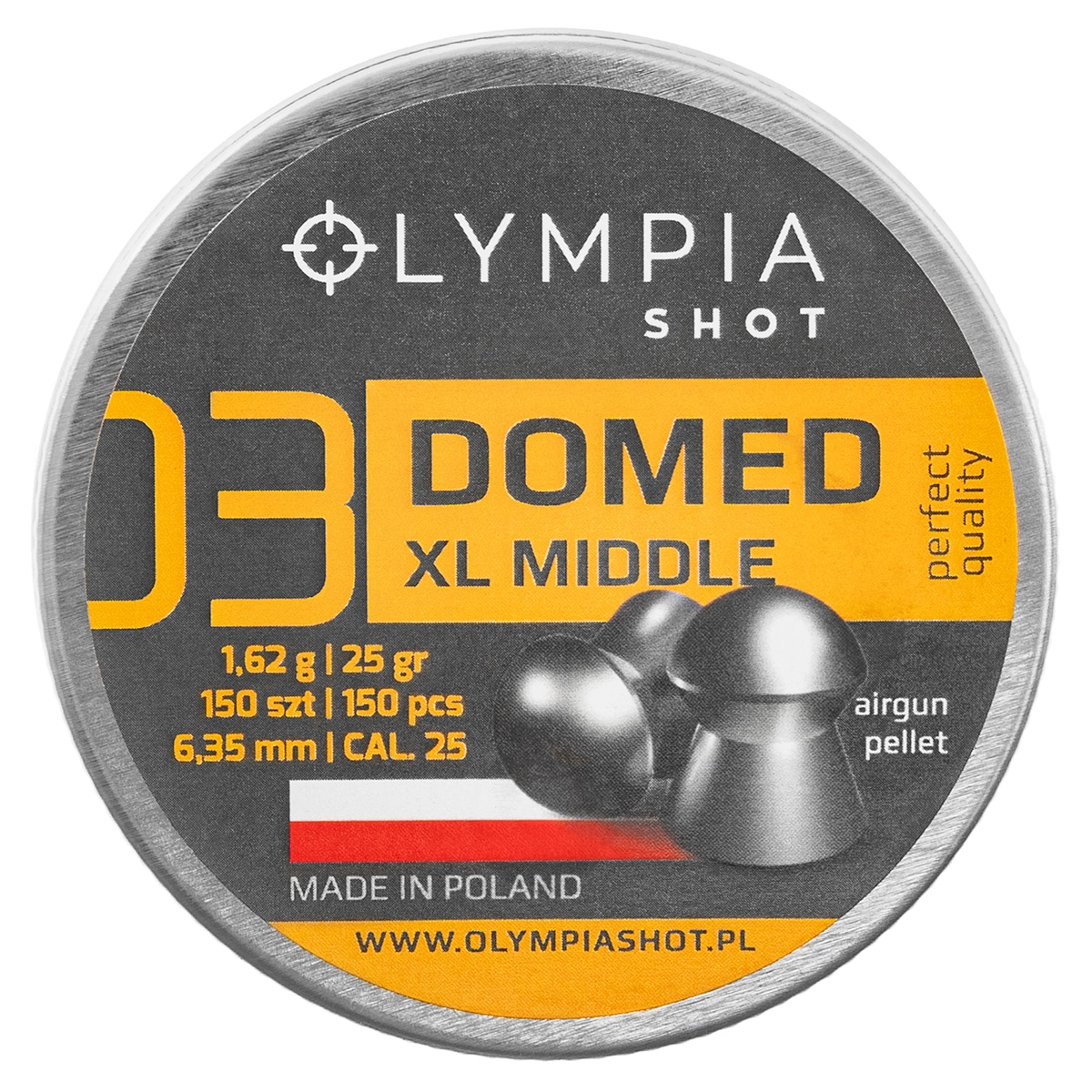Śrut Olympia Shot Domed XL Middle 6,35 mm - 150 szt.