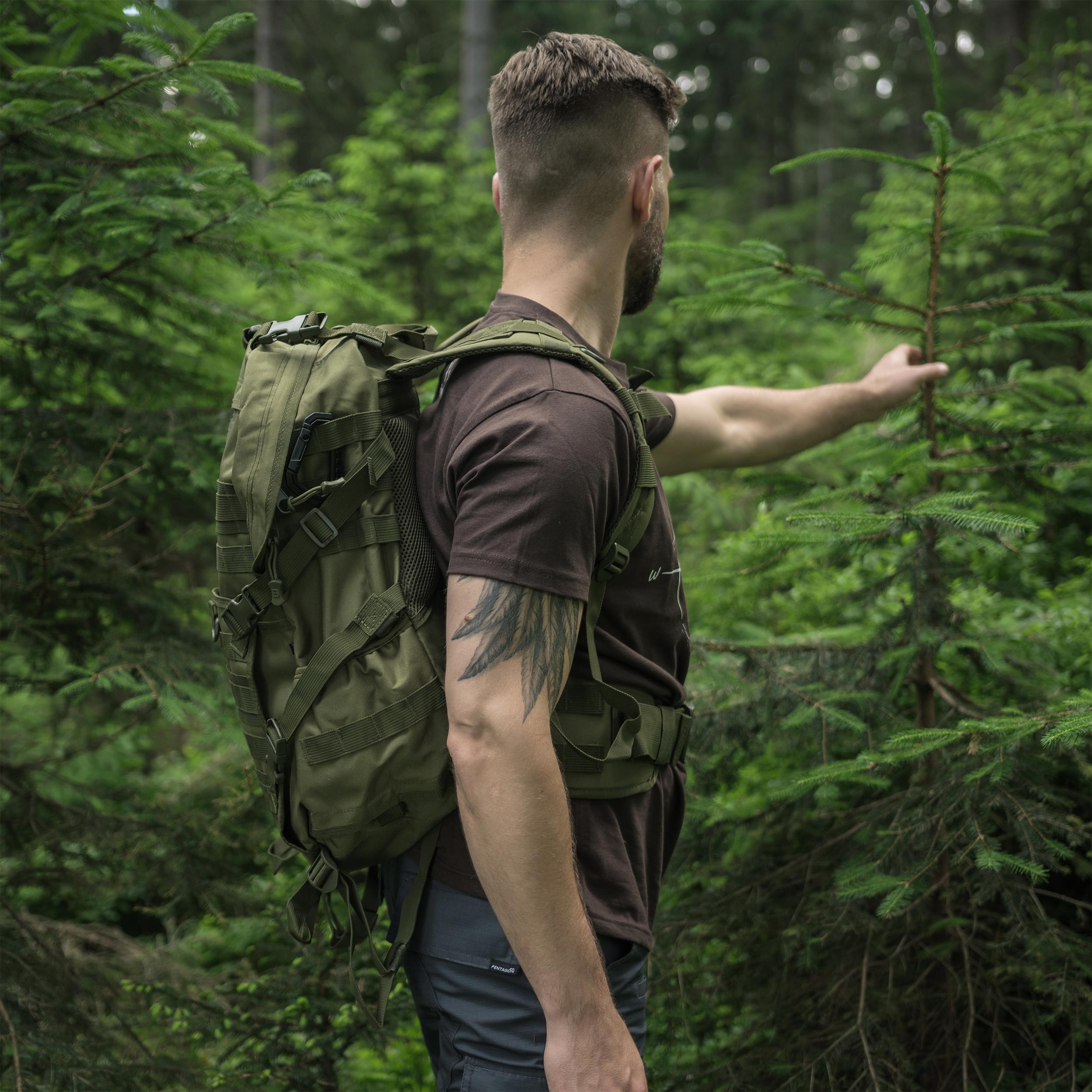 Plecak Badger Outdoor Gunny 30 l Olive z noszakiem na hełm