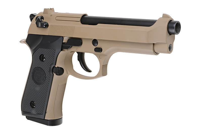 Pistolet WELL ASG CO2 M92 - Tan