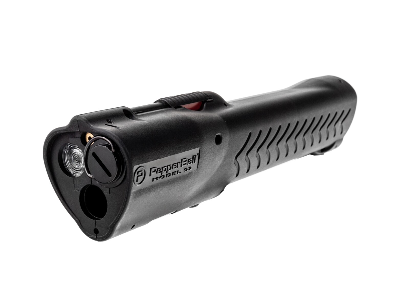 Latarka PepperBall S2 FlashLauncher z wyrzutnią kul gumowych i pieprzowych