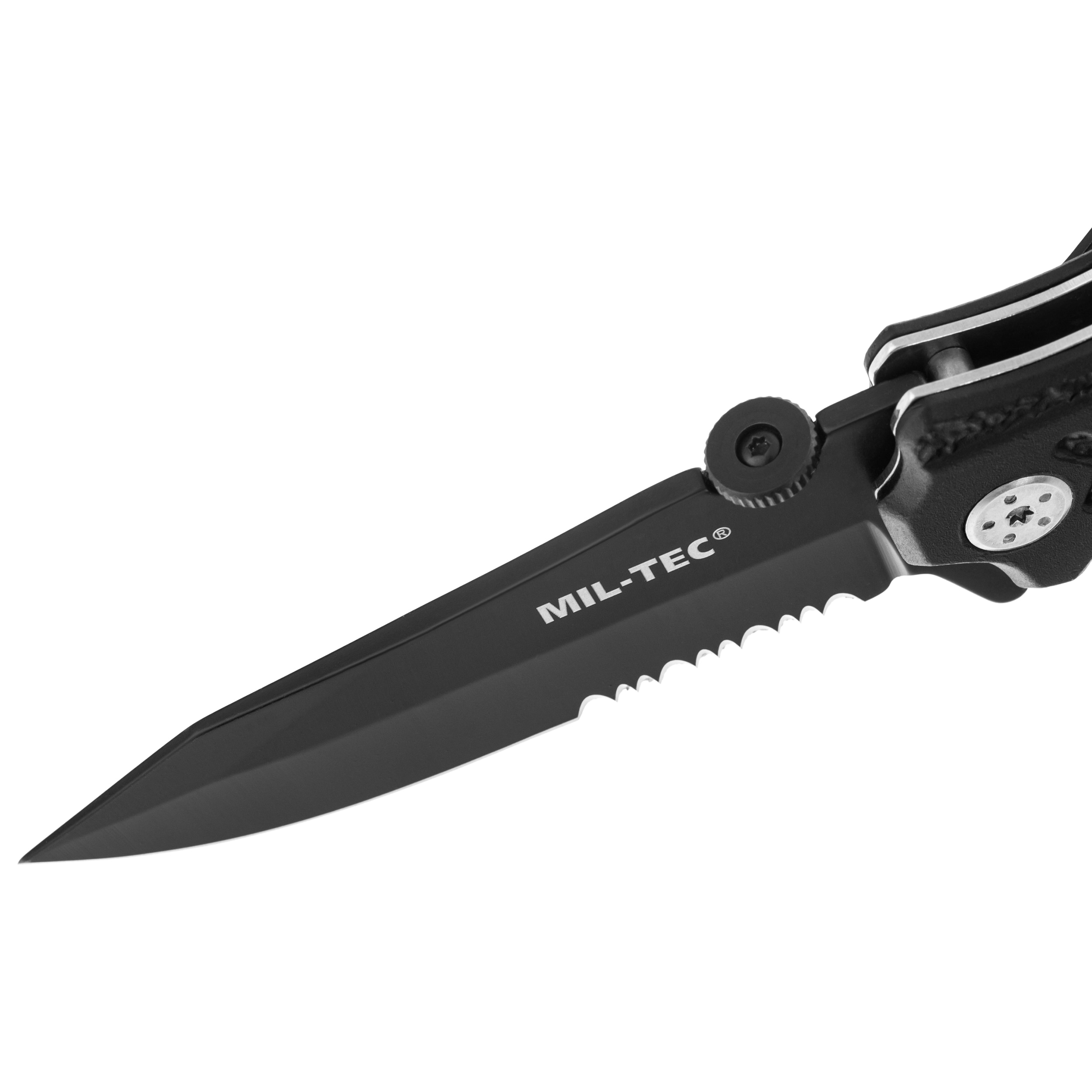 Mil-Tec Fire Brigade Rescue Folding Knife Black