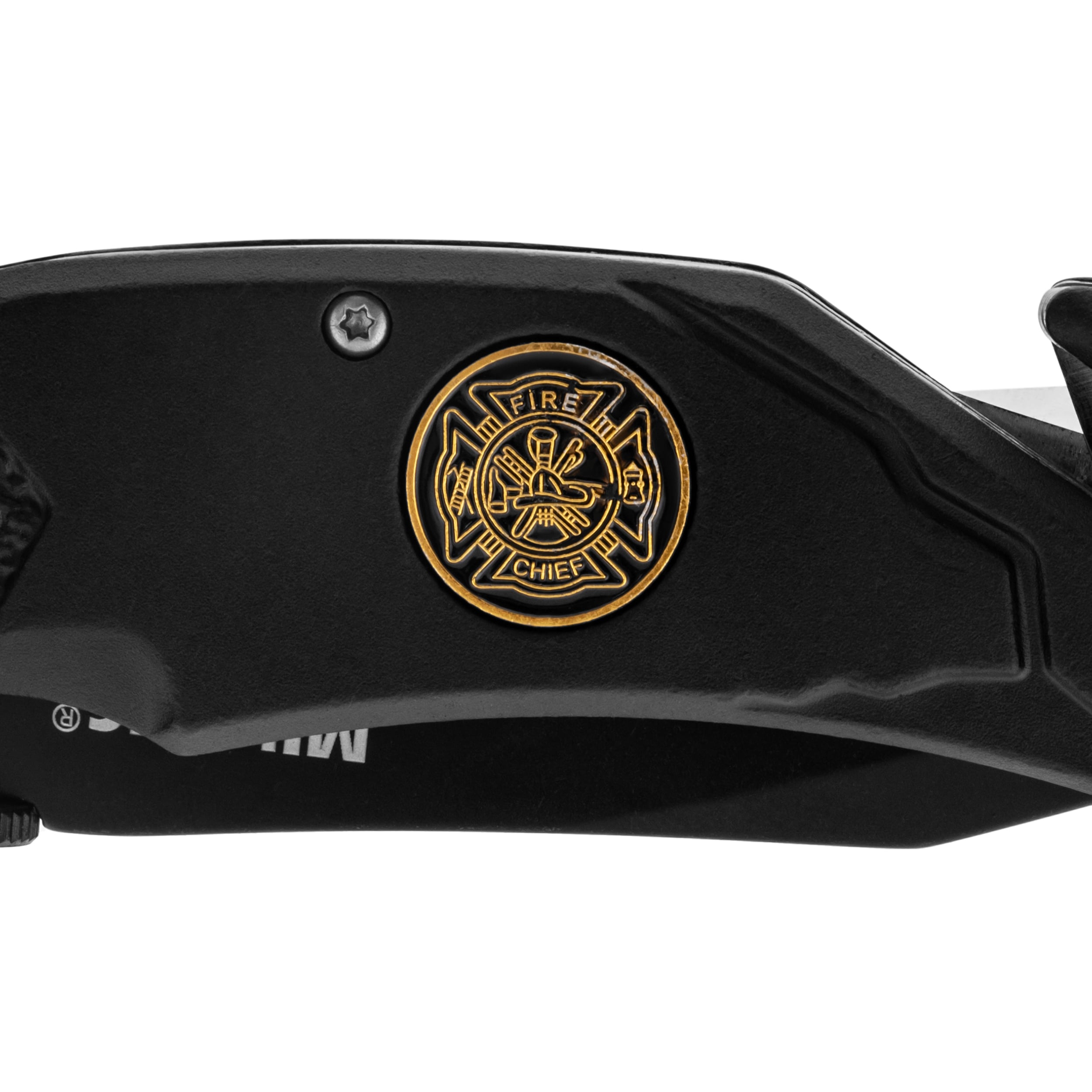 Mil-Tec Fire Brigade Rescue Folding Knife Black