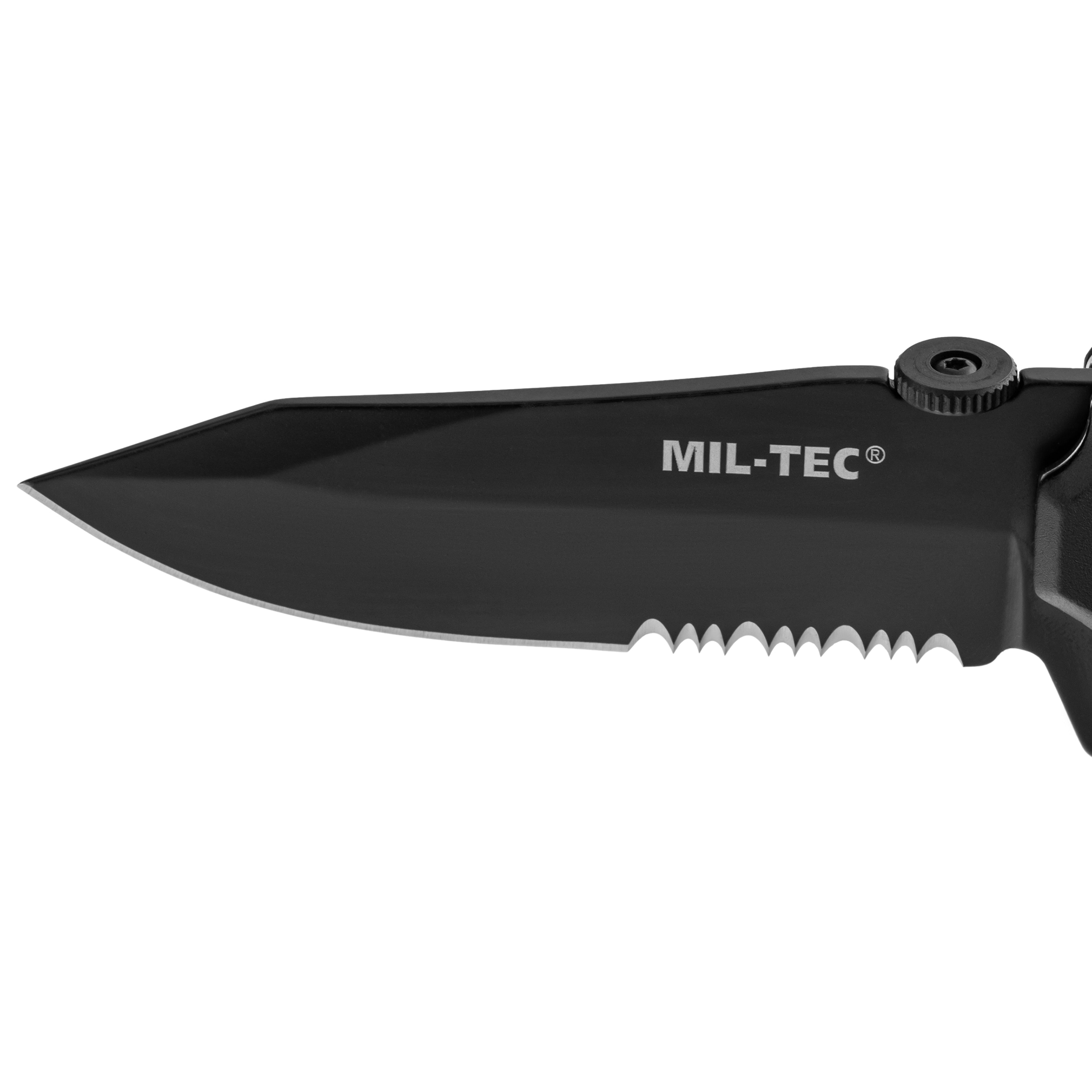 Mil-Tec Fire Brigade Rescue Folding Knife Black