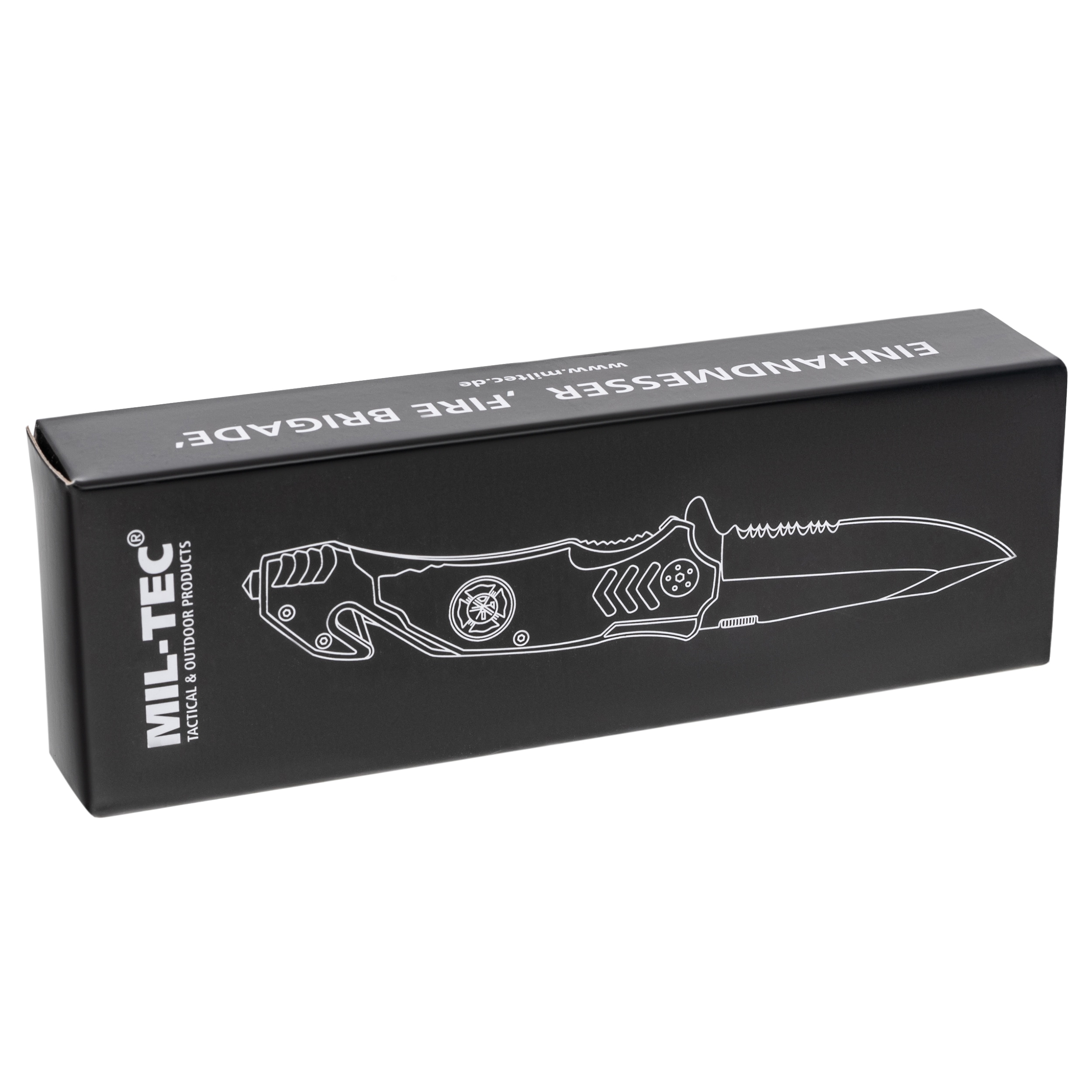 Mil-Tec Fire Brigade Rescue Folding Knife Black