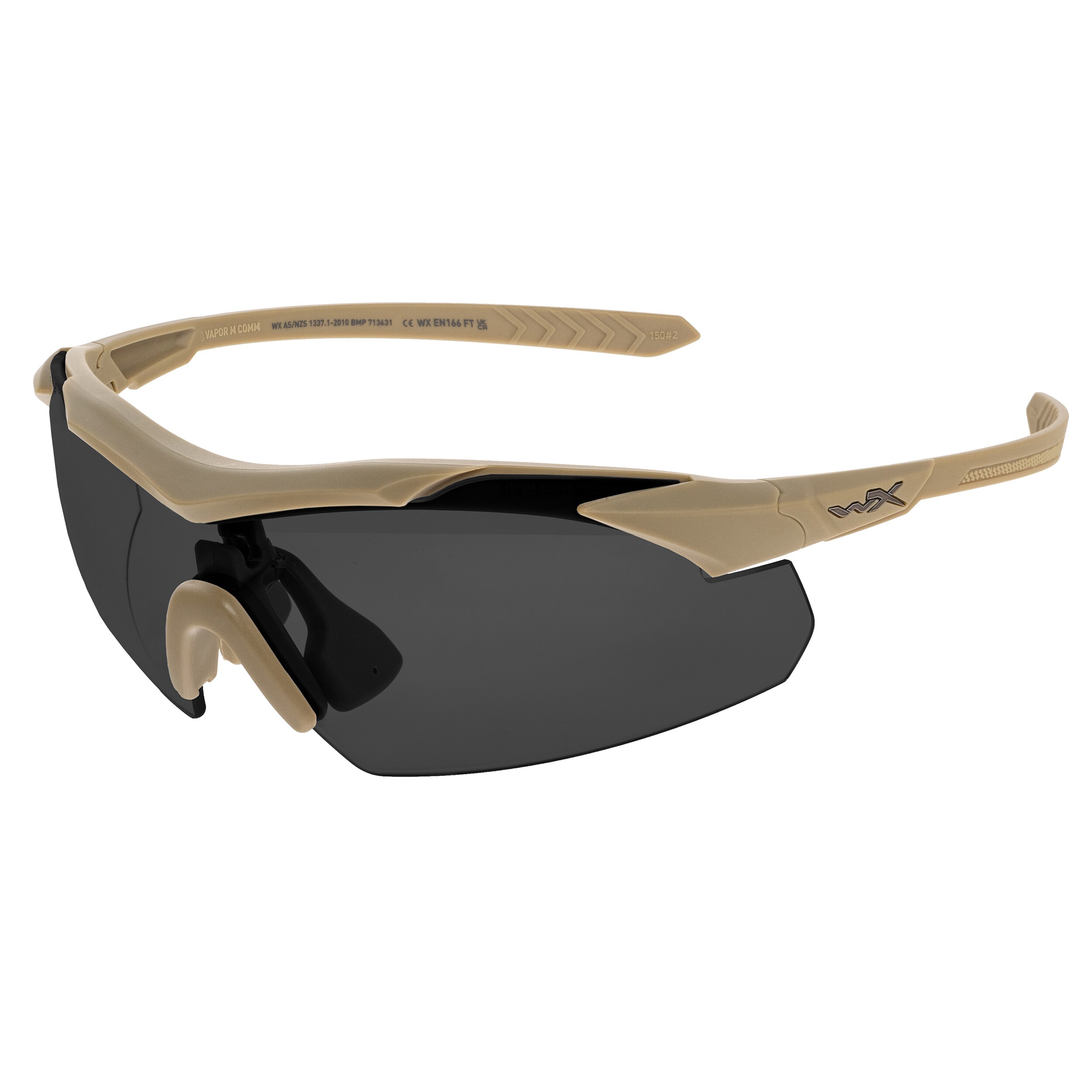 Okulary taktyczne Wiley X Vapor Comm 2.5 Set 3in1 - Matte Tan