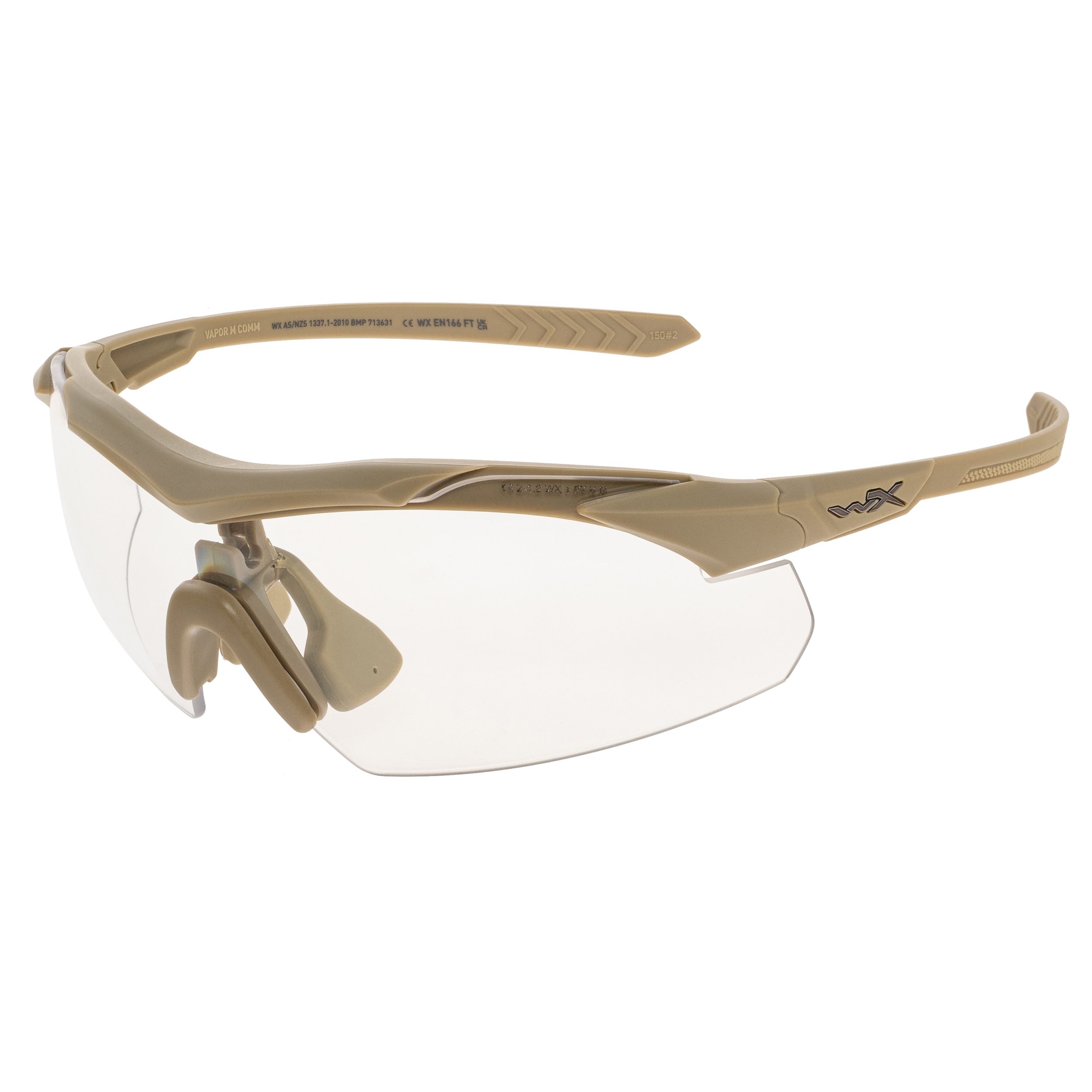 Okulary taktyczne Wiley X Vapor Comm 2.5 Set 3in1 - Matte Tan