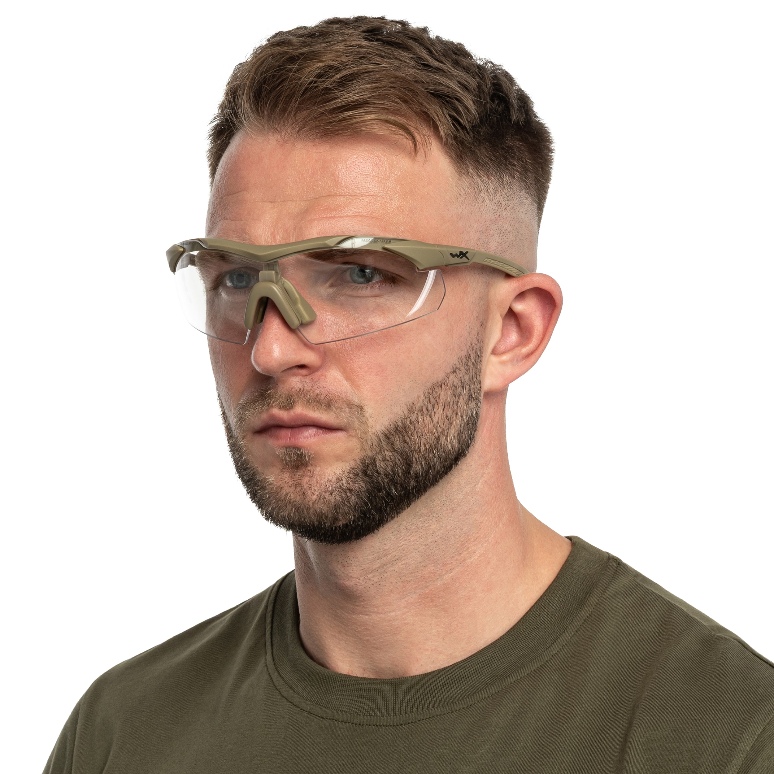 Okulary taktyczne Wiley X Vapor Comm 2.5 Set 3in1 - Matte Tan