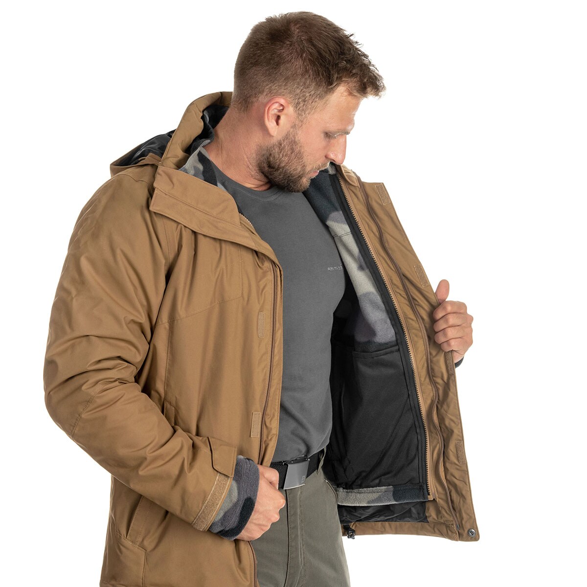 Kurtka Columbia Bugaboo II Fleece Interchange - Brown