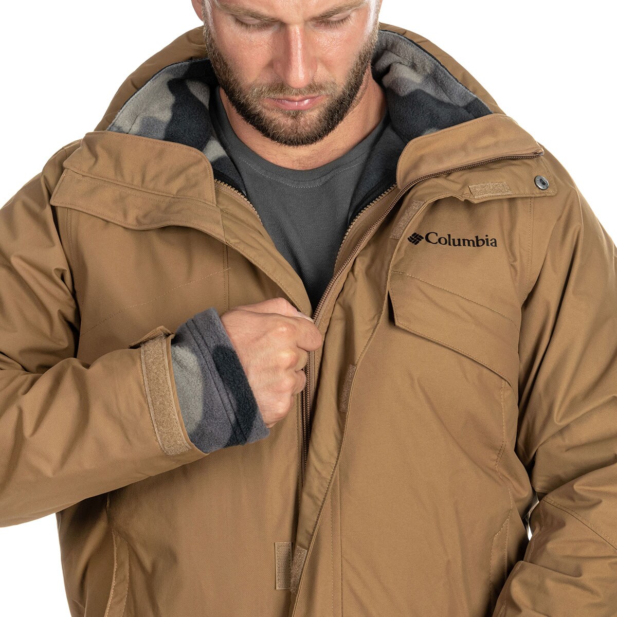Kurtka Columbia Bugaboo II Fleece Interchange - Brown